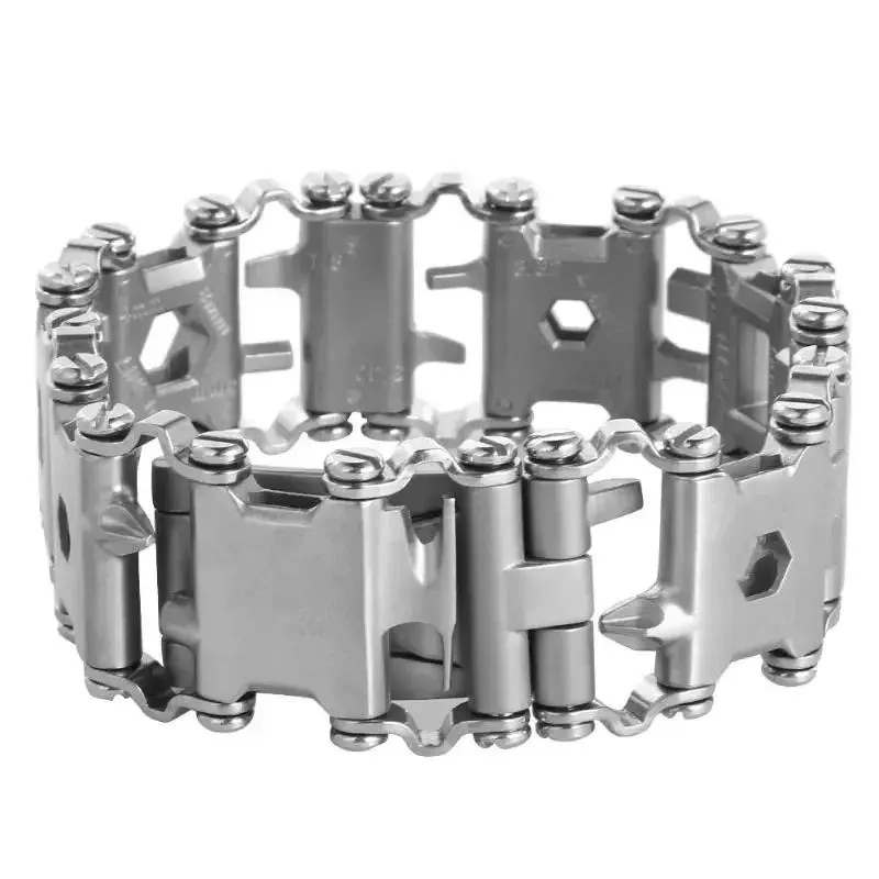 Stainless Steel Multifunction Tool Bracelet