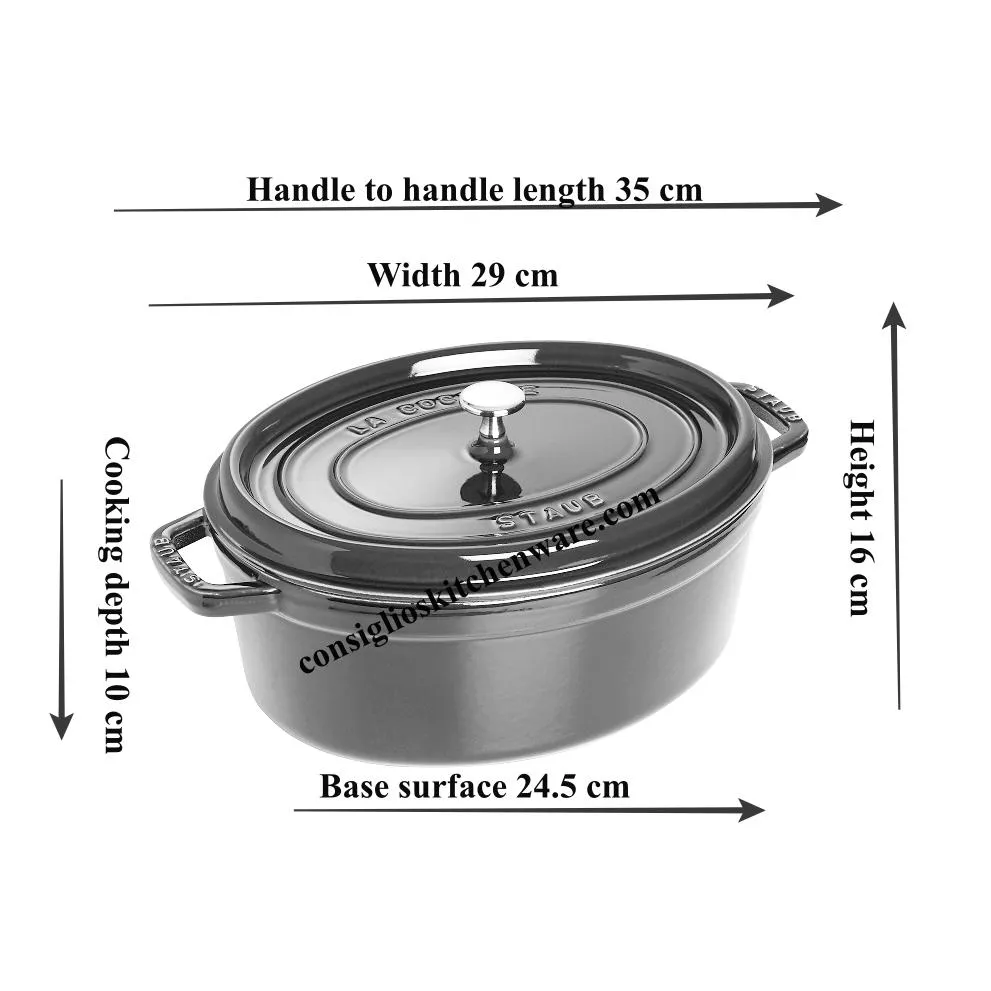 Staub - 4.2L (4.25QT) Cherry Red Oval Cocotte - LIMITED TIME PROMOTION