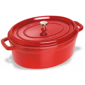 Staub - 4.2L (4.25QT) Cherry Red Oval Cocotte - LIMITED TIME PROMOTION