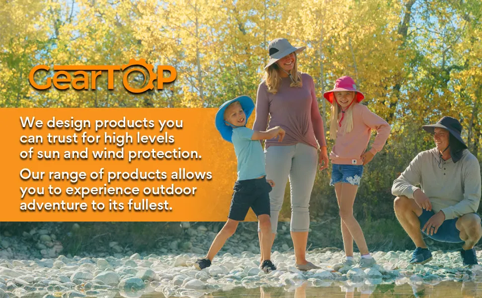 Sun Protection Hat for Kids with UPF 50  - Safety Headgear - Discoverer Series
