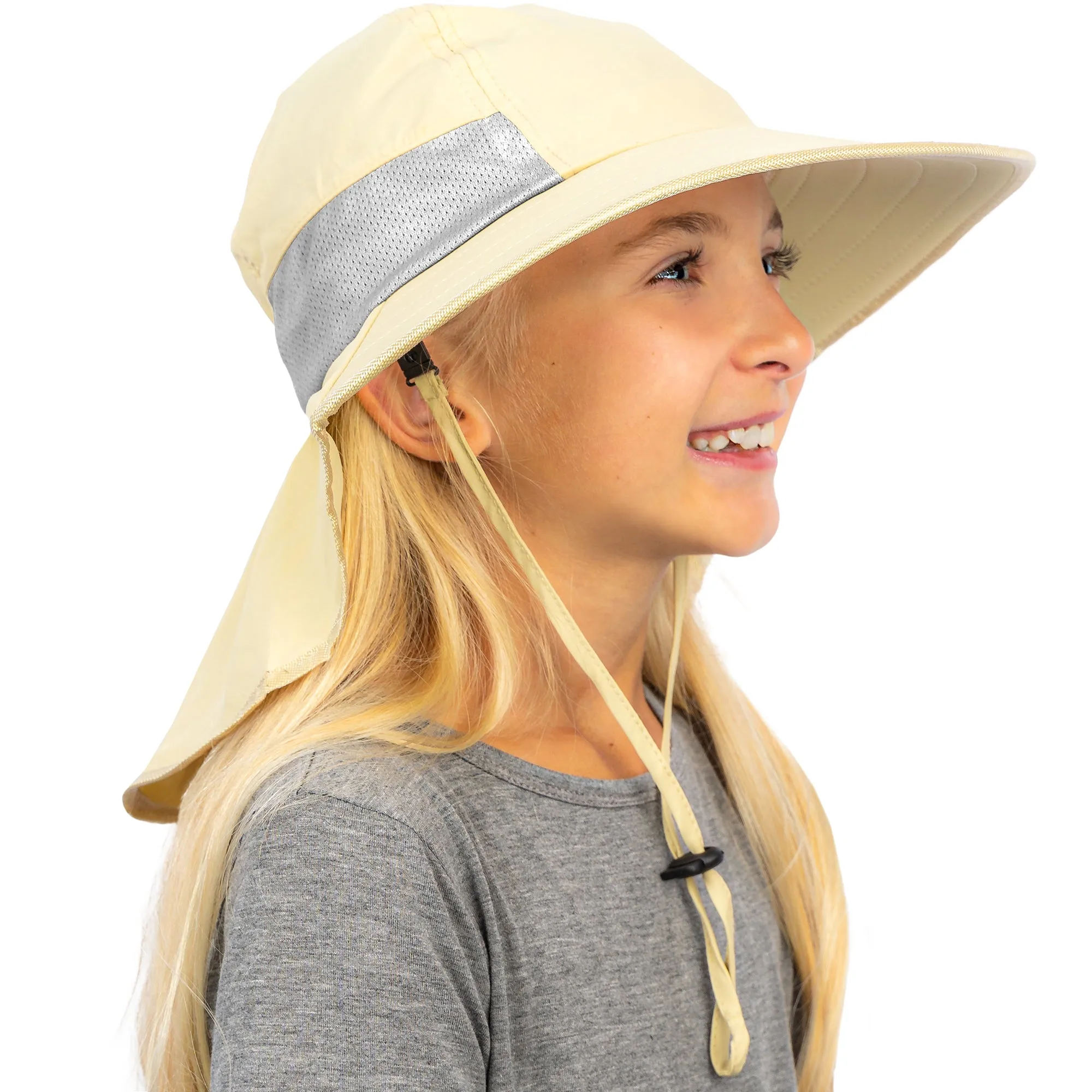 Sun Protection Hat for Kids with UPF 50  - Safety Headgear - Discoverer Series