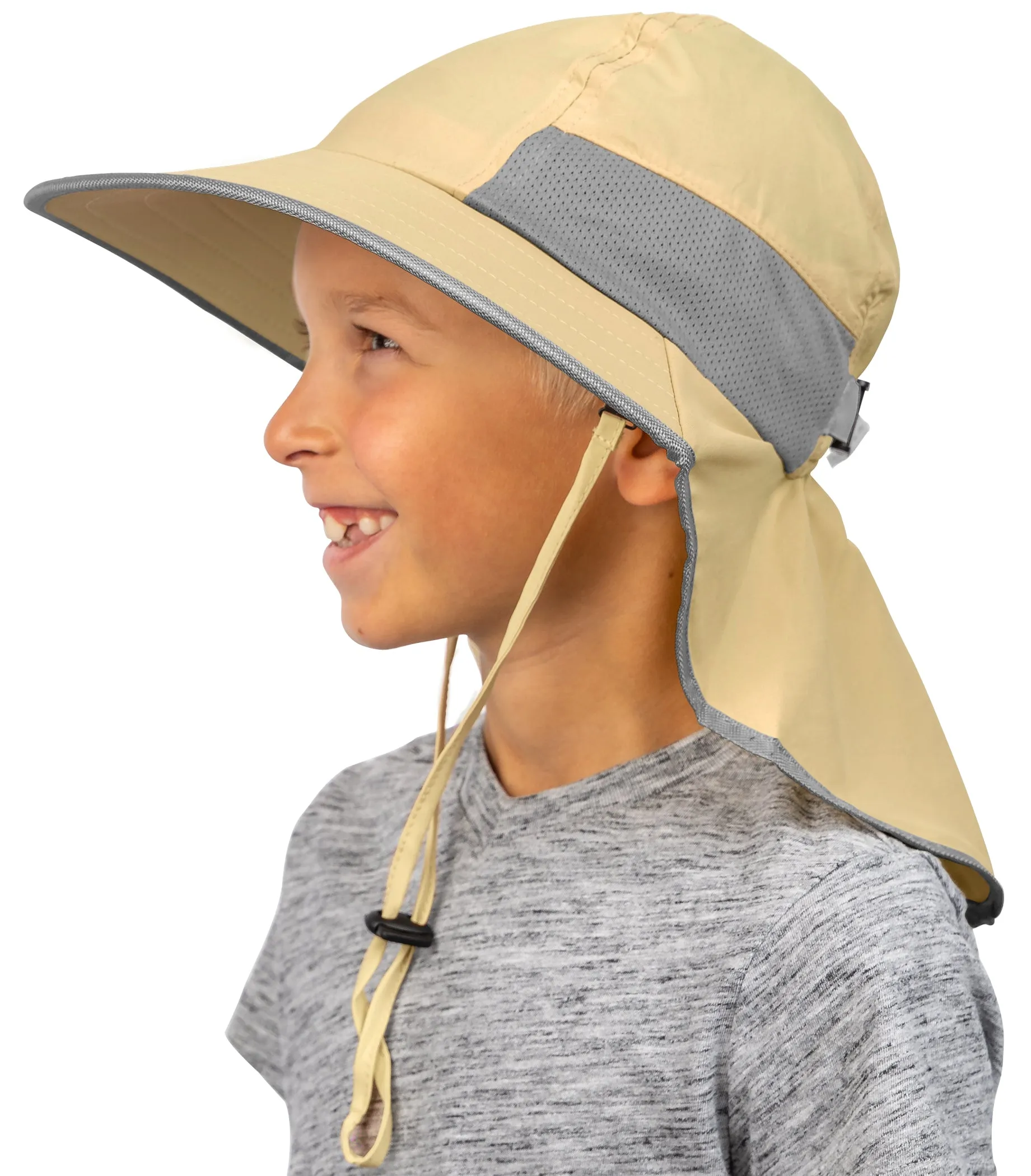 Sun Protection Hat for Kids with UPF 50  - Safety Headgear - Discoverer Series