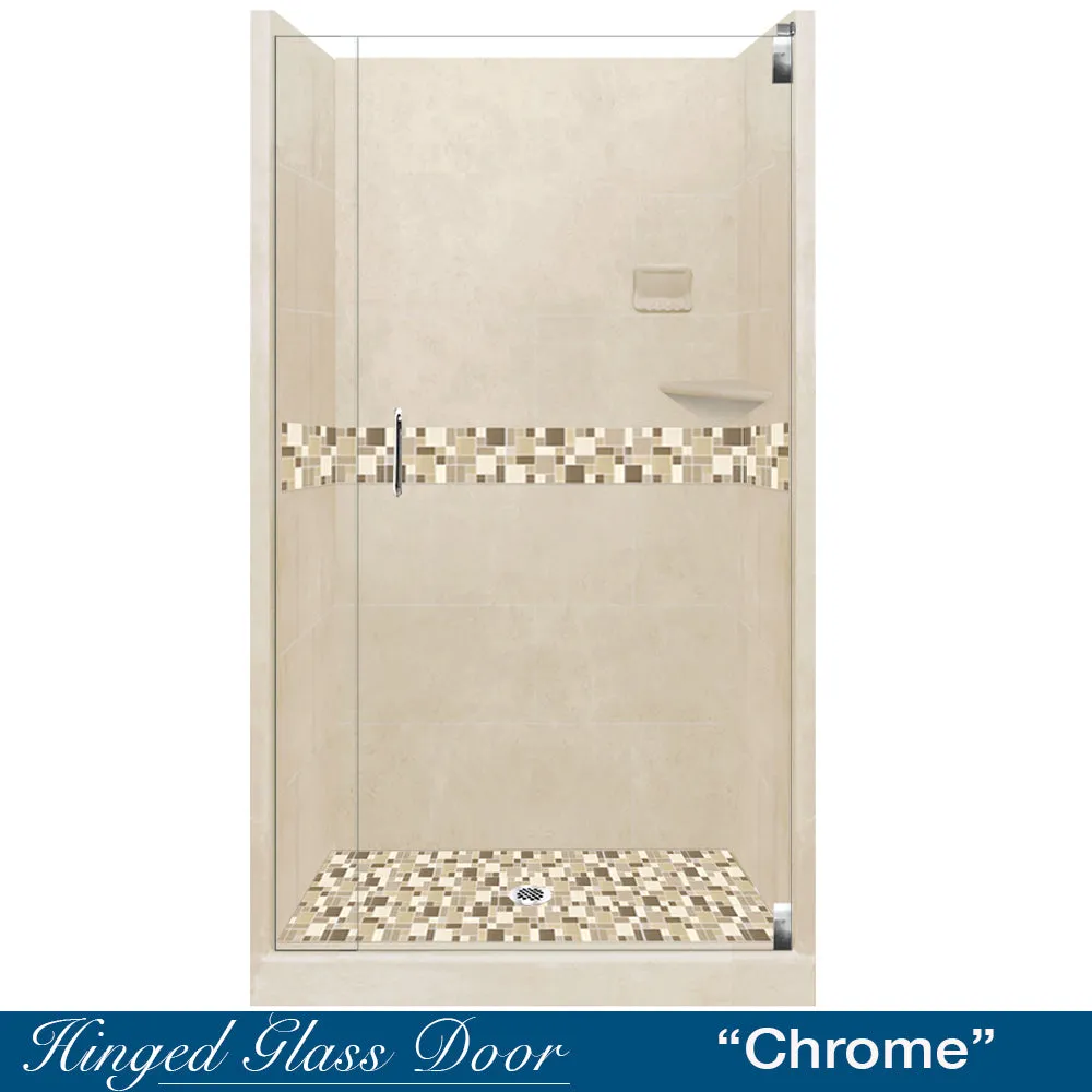 Tuscany Mosaic Desert Sand Small Alcove Shower Kit