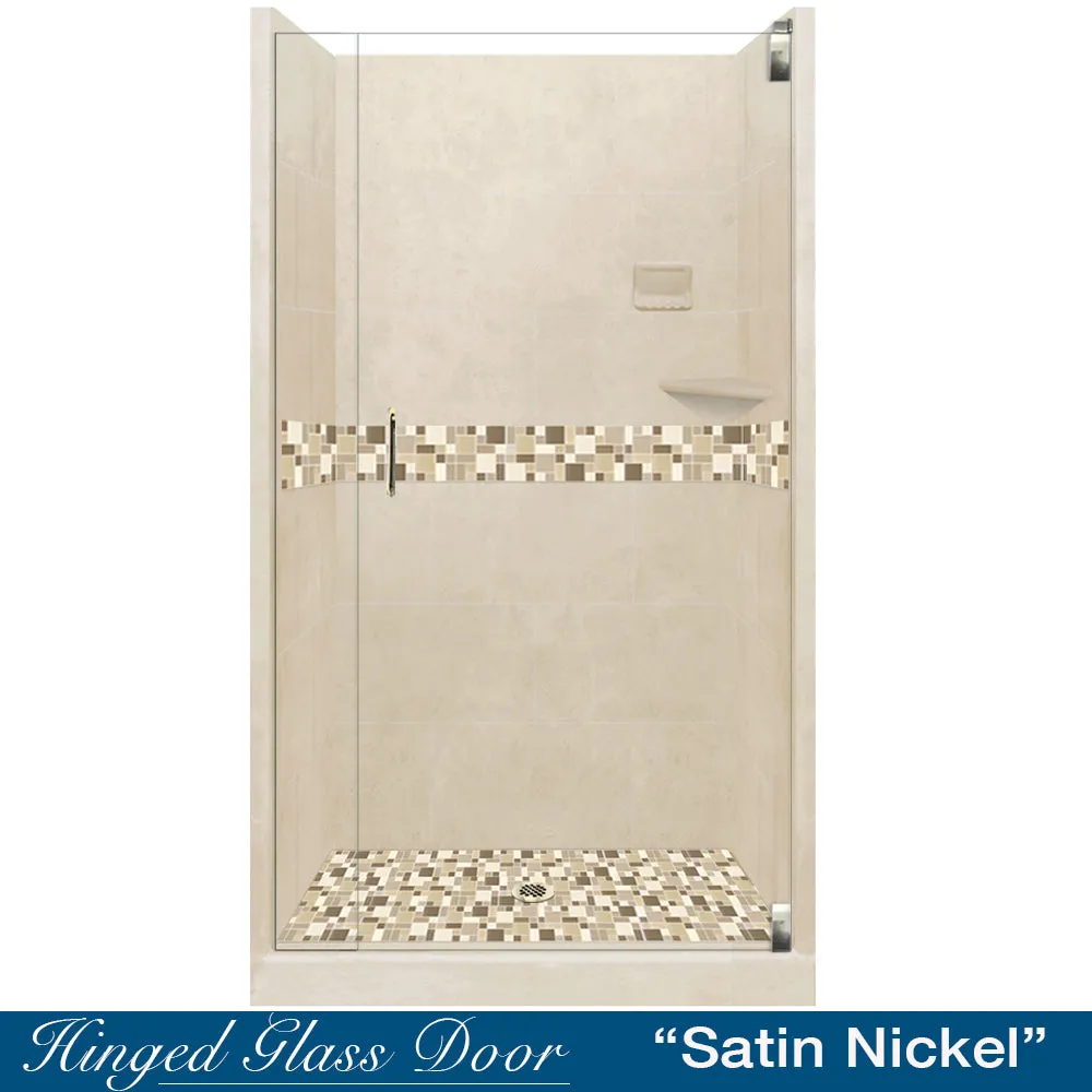 Tuscany Mosaic Desert Sand Small Alcove Shower Kit