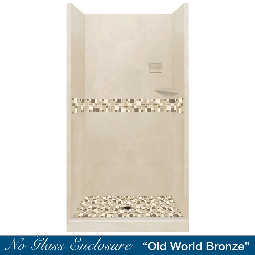 Tuscany Mosaic Desert Sand Small Alcove Shower Kit