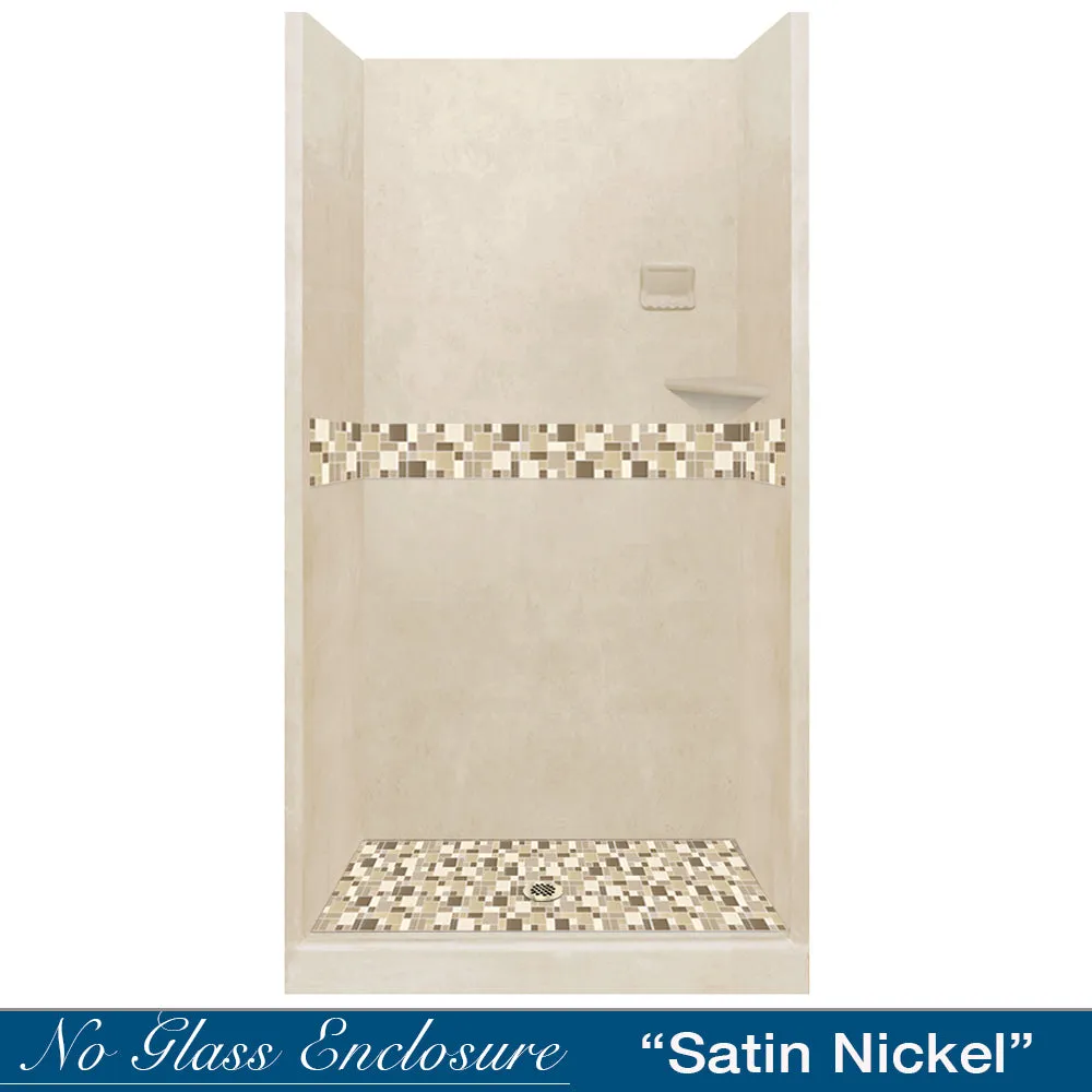 Tuscany Mosaic Desert Sand Small Alcove Shower Kit