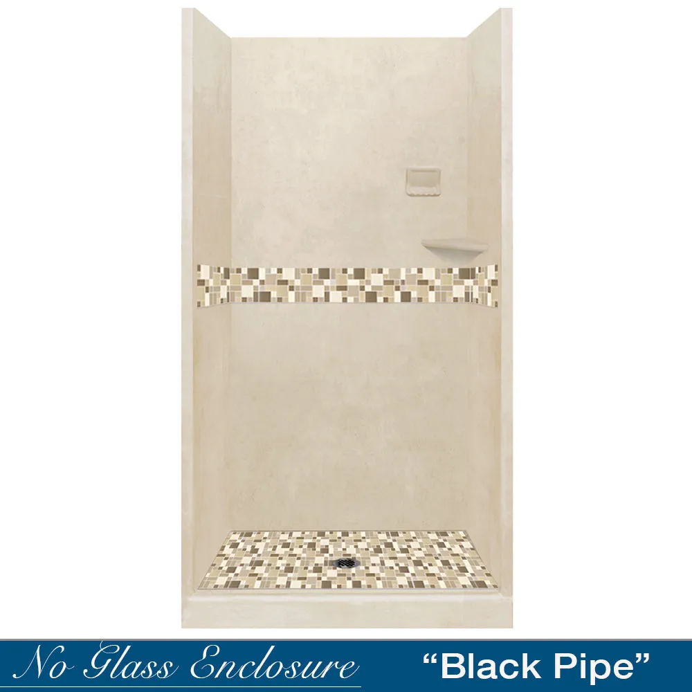 Tuscany Mosaic Desert Sand Small Alcove Shower Kit