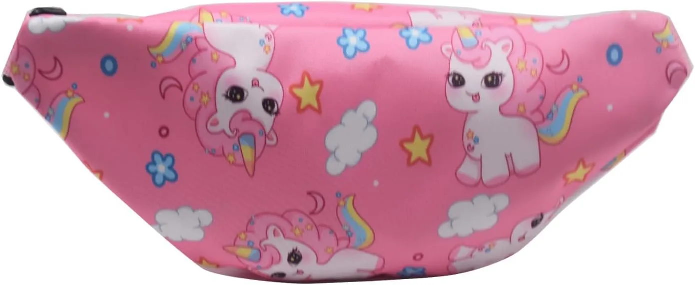 Unicorn Kids Fanny Pack for Toddler Girls Boys Small Belt Bag Crossbody Sling Bag Waist Pack