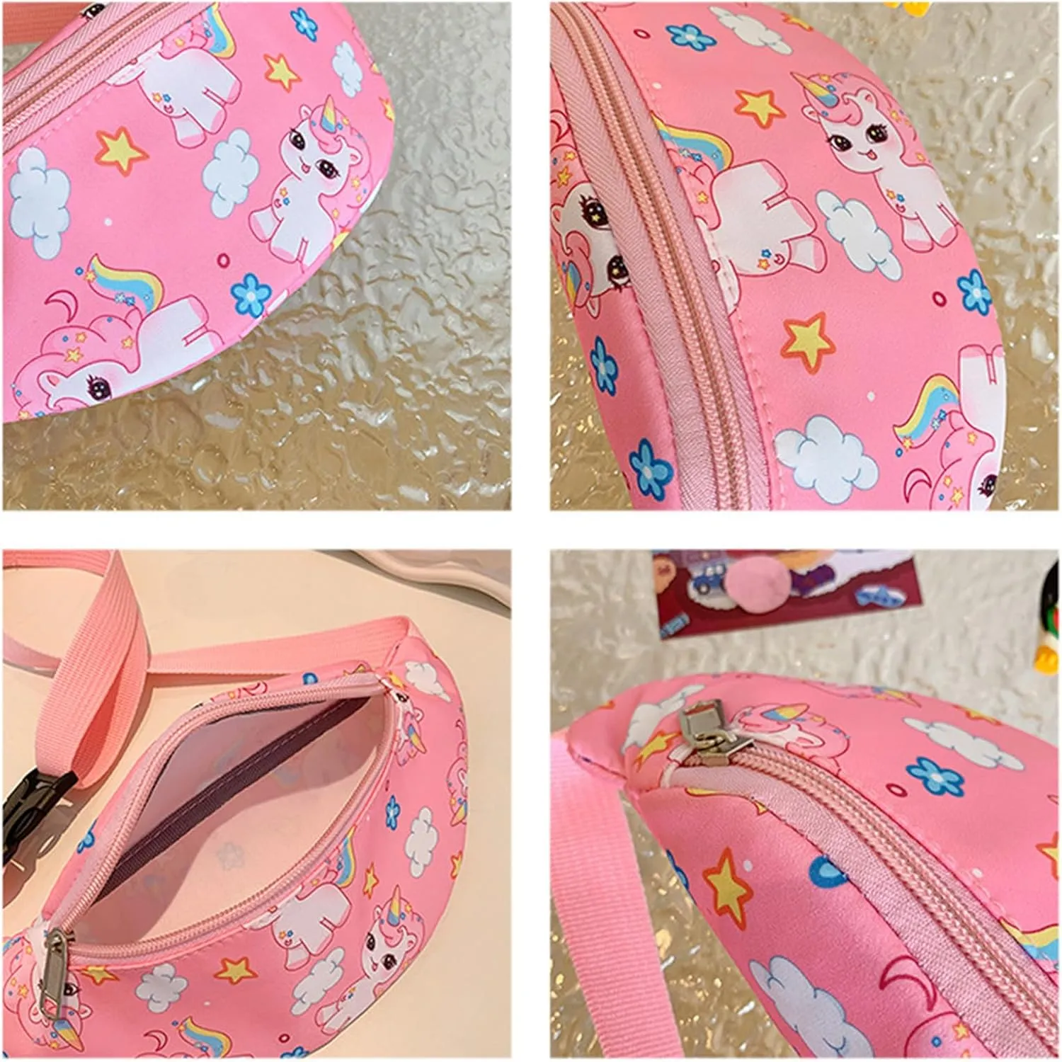 Unicorn Kids Fanny Pack for Toddler Girls Boys Small Belt Bag Crossbody Sling Bag Waist Pack