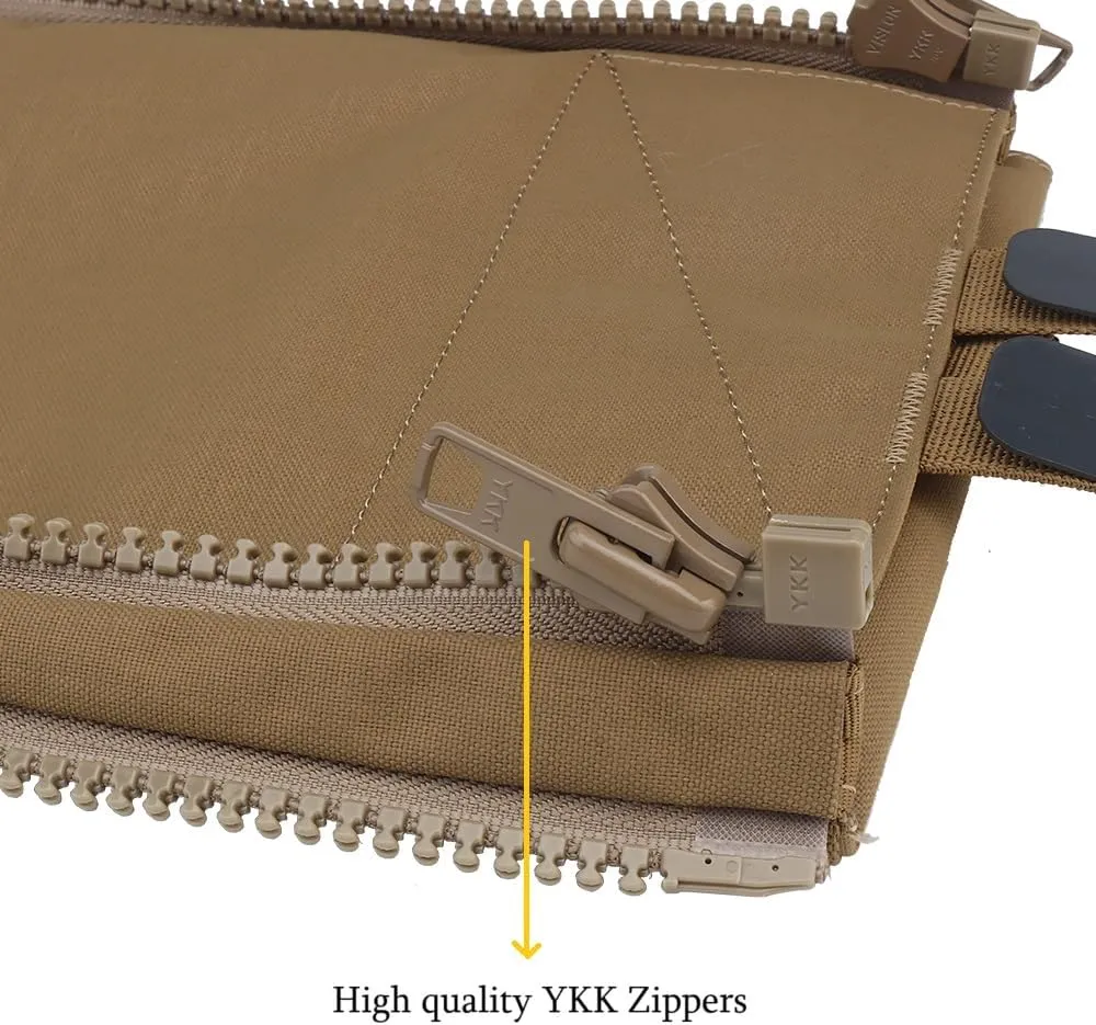 V5 PC Back Panel Water Bag,3L Water Hydration Carrier Zip On Back Panel Banger for Tactical Airsoft Vest