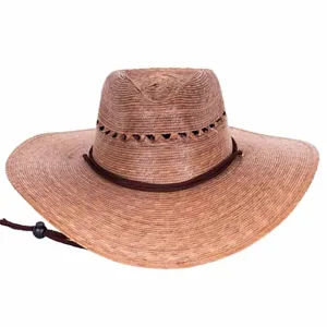 Vented Gardener Unisex Burnt Palm Leaf Safari Hat up to 2XL - Tula Hats