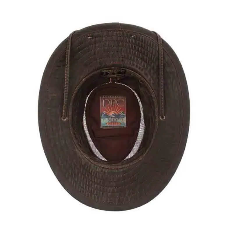 Weathered Cotton Aussie with Chin Cord  - DPC Global Hats