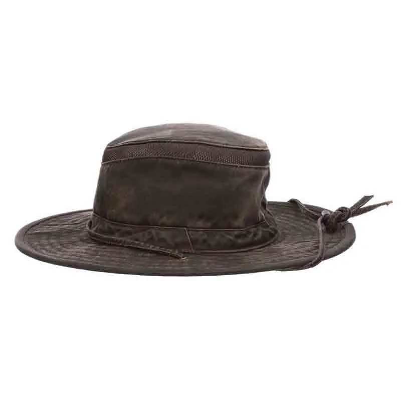 Weathered Cotton Aussie with Chin Cord  - DPC Global Hats