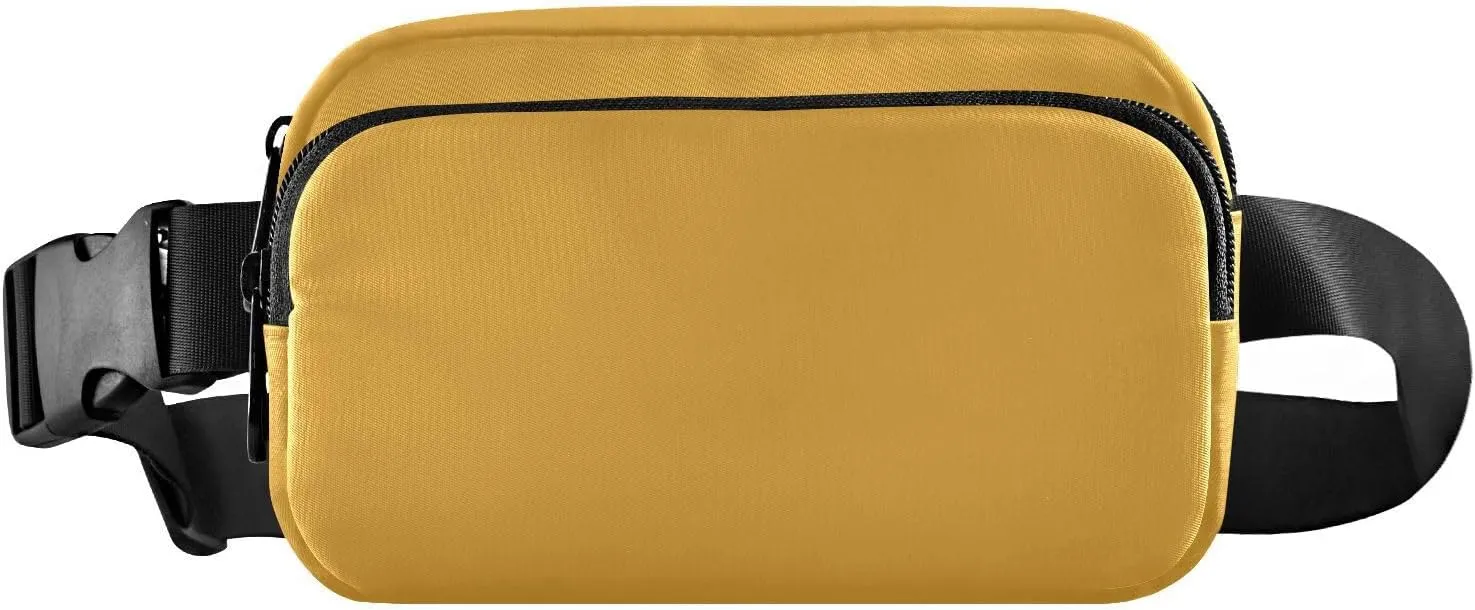 Yellow Orange Fanny Packs for Women Belt Bag Waterproof Fanny Pack Cross Body Bag Waist Packs with Adjustable Strap Small Crossbody Bags for Running Hiking Men Sports Traveling