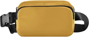 Yellow Orange Fanny Packs for Women Belt Bag Waterproof Fanny Pack Cross Body Bag Waist Packs with Adjustable Strap Small Crossbody Bags for Running Hiking Men Sports Traveling
