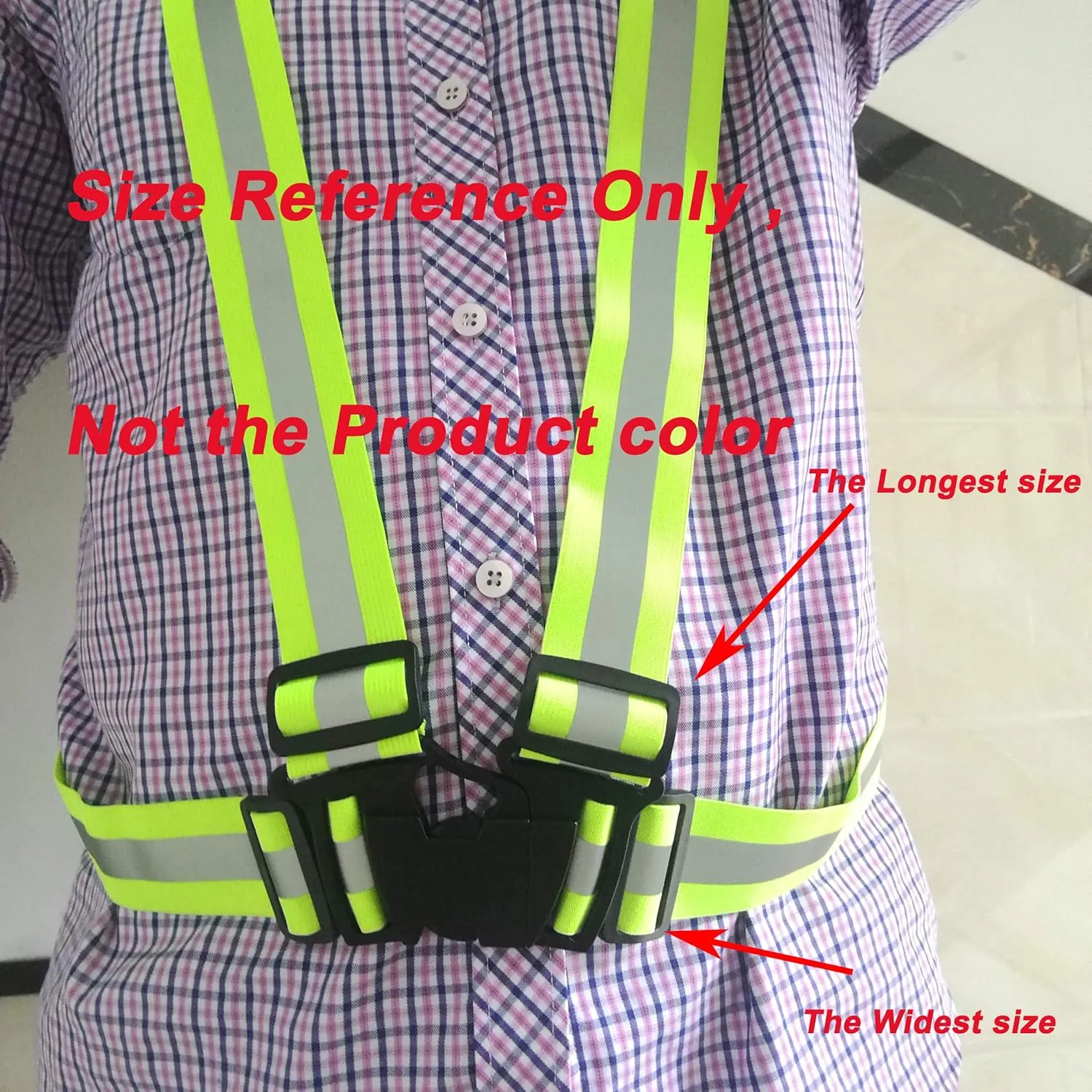 zojo Reflective Vest | Lightweight, Adjustable & Elastic | Safety & High Visibility for Running, Jogging, Walking,Cycling | Fits Outdoor Clothing (Pack of 10, Mixture Neon Orange & Yellow)